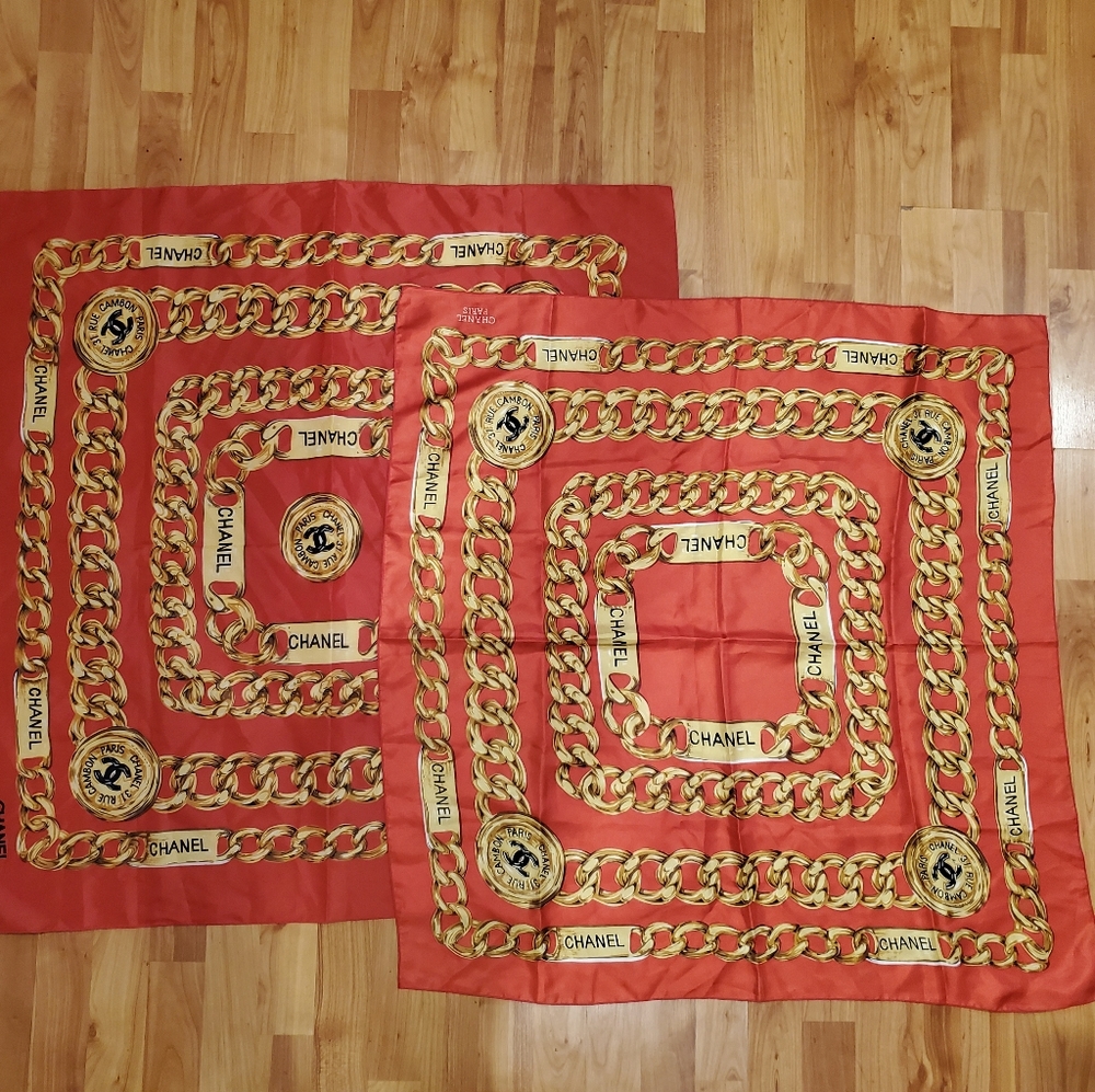 Chanel silk scarves